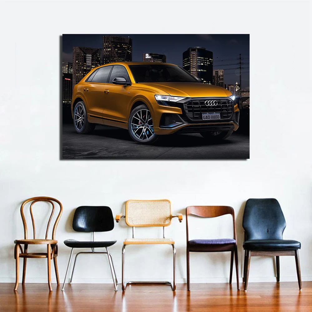 Wall Art Posters Audi Q8 55 TFSI Quattro Car Picture Prints Canvas Art Painting For Home Decor