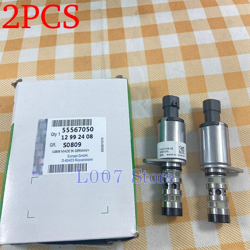 2PCS Original NO: 55567050 Variable Valve Timing Control Solenoid Valve For Chevrolet Cruze Sonic Epica Excelle GT XT Opel Astra