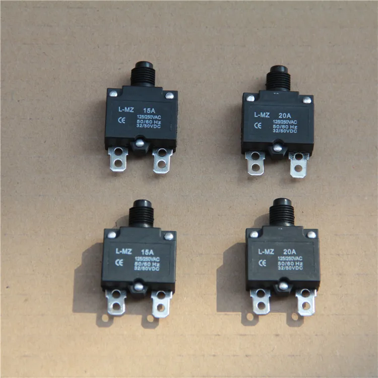 Disyuntor de compresor de aire eléctrico, protección térmica contra sobrecarga, protector de corriente para piezas de generador