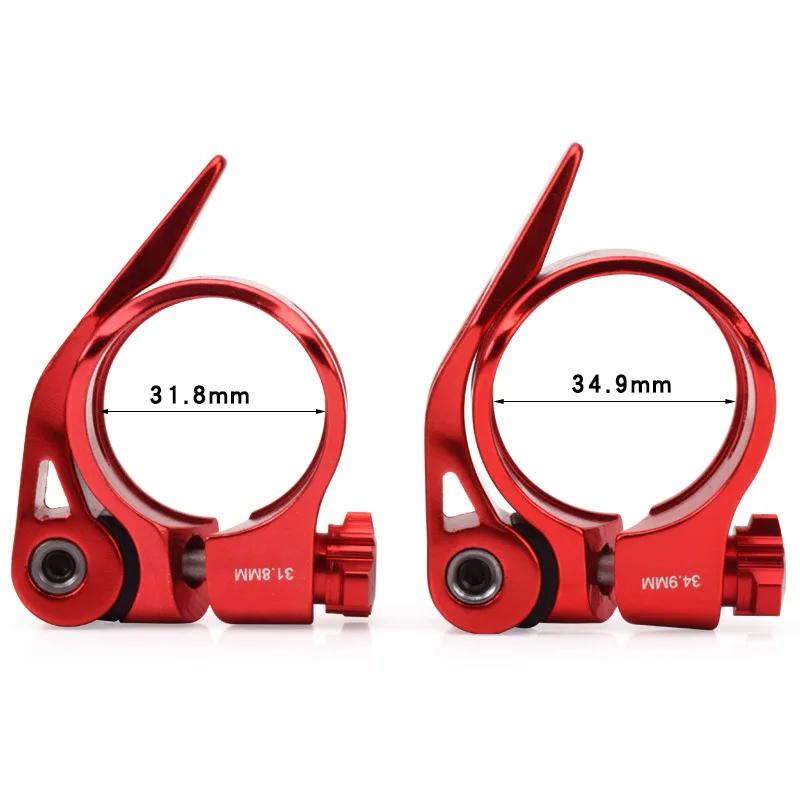 Bicycle Seatpost Clamps Quick release 31.8mm / 34.9mm Aluminum alloy Clip for Mountain road bike Cycling Accessories