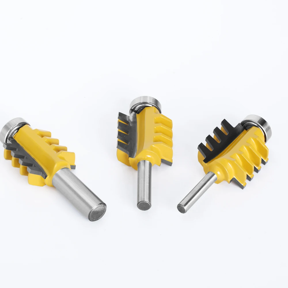 LA VIE 12 มม.1/2 "1/4" Shank Finger Joint กาว Router เครื่องตัด Bit Mortaise มีดกรวยงานไม้ Cutters เครื่องมือ 01022