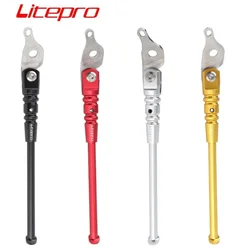 Litepro For Brompton Kickstand Aluminum Alloy Folding Bike Kick Stand Black Red Silver Gold