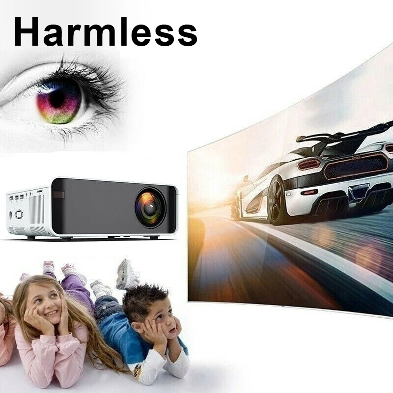 8000 루멘 1080P WiFi 3D HD LED 휴대 전화 무선 프로젝터 홈 시어터 GK99