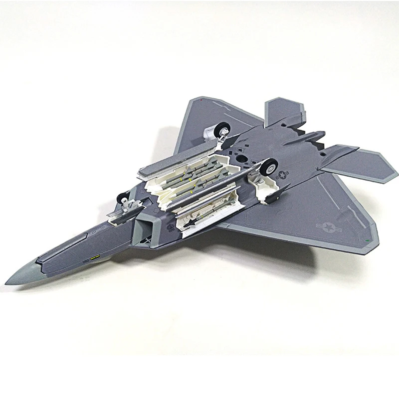 1/72 Scale Alloy Fighter F-22 US Air Force Aircraft F22 Raptor Model Toys Children Kids Gift for Collection