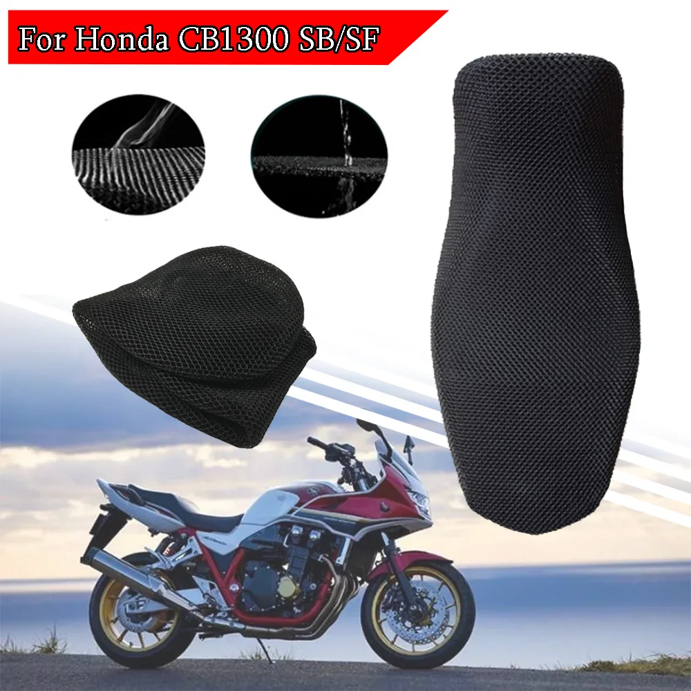 For Honda CB1300 SB SF For 2023 2022 2021 2020 2019 2018 CB1300SB CB1300SF Rear Seat Cowl Cover Insulation 3D Mesh Net Protector