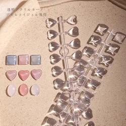 TSZS Clear Acrylic Practice Oval Square Heart Shape Nail Tools Nail Table Color Card Display For Private Or Professional Salon