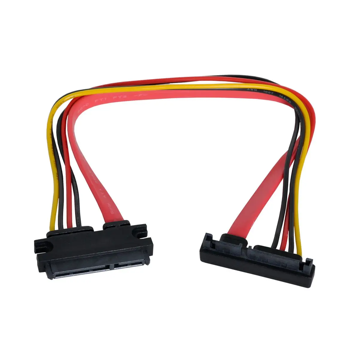 Cablecc CY Xuống Góc Cạnh SATA III 3.0 7 + 15 22 Pin SATA Nam Đến Nữ Dữ Liệu Điện Nối Dài 30Cm