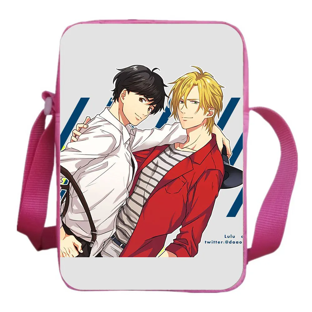 BANANA FISH cartoon shoulder bag canvas school bag Ash Lynx Cosplay Messenger Bag cartoon messenger bag school bag. Customize