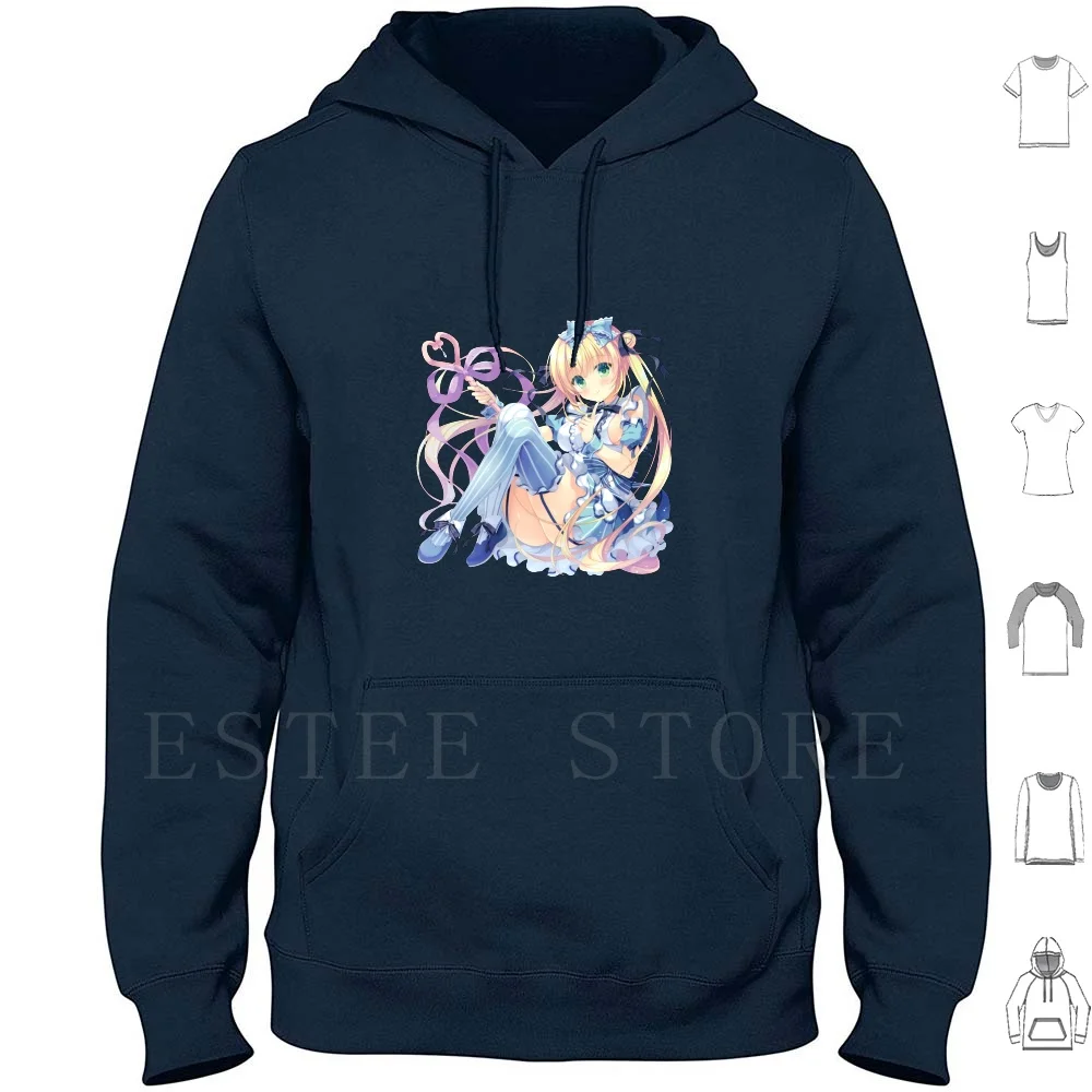 Sweet Anime Girl Hoodie Long Sleeve Anime Girl Waifu Kawaii Pink Soft Cute Anime Manga Weeb Japan Moe Girls Ecchi Sweet