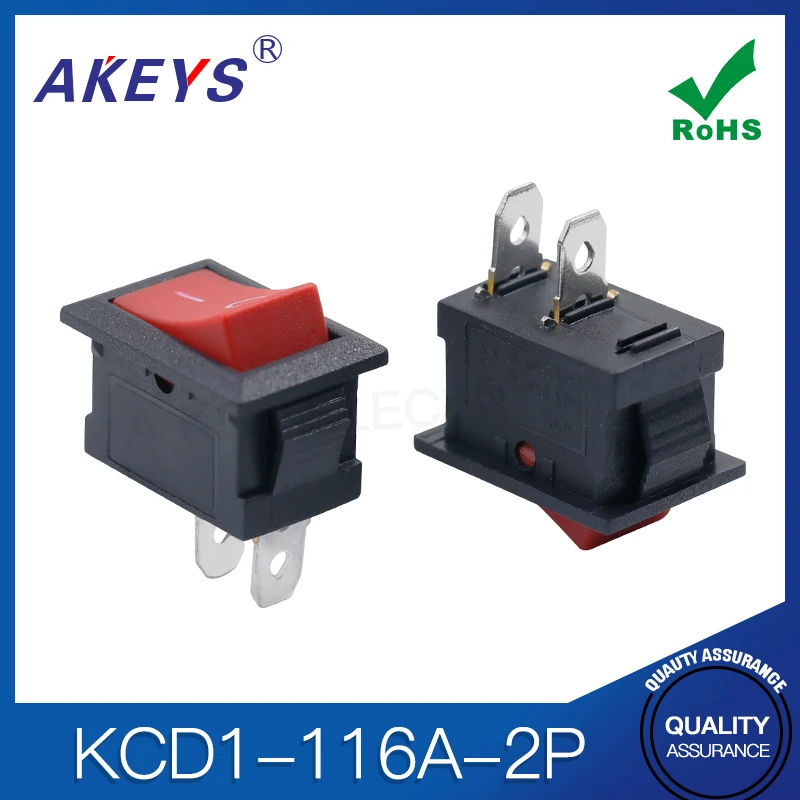 15X21 2-Pin 2-Speed Boat Switch KCD1-101-2P Red Cap Water Dispenser Electronic Scale Accessories