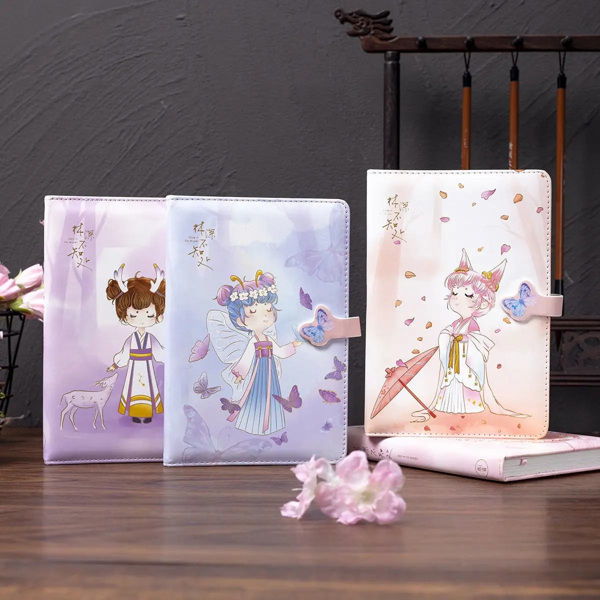 96 Page Cute Notebook Magnetic Buckle Color Page Student Manual Ledger Notepad Diary Book Office Accessories  Student Planner