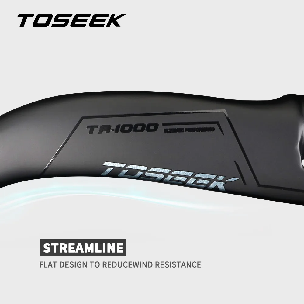 TOSEEK Handlebar TR-1000 Road Carbon Handlebar Matt Black Bicycle Handle Bar Internal Wiring 400/420/440mm  Handlebars