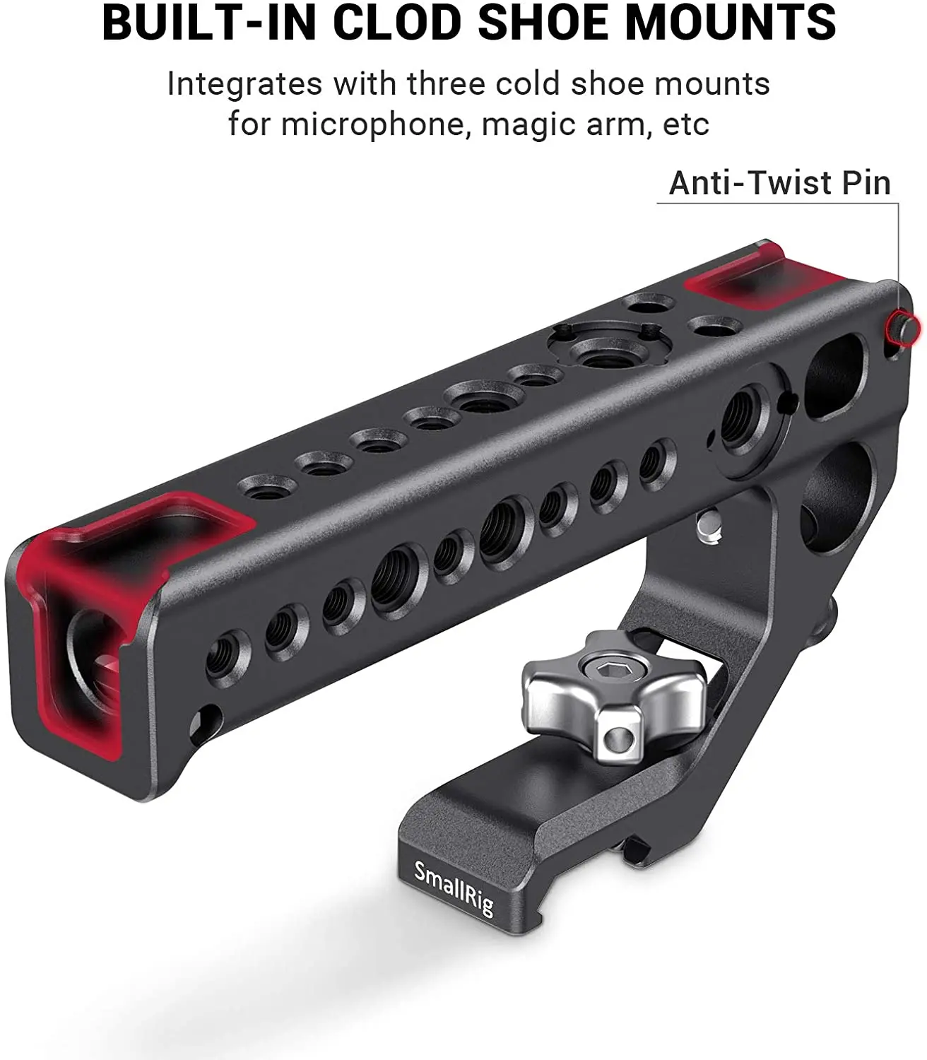 SmallRig DSLR Camera Rig NATO Top Handle Quick Release Hand Grip Compatible w/ SmallRig A6500 , BMPCC 4 K Cage or Nato Rail 2439