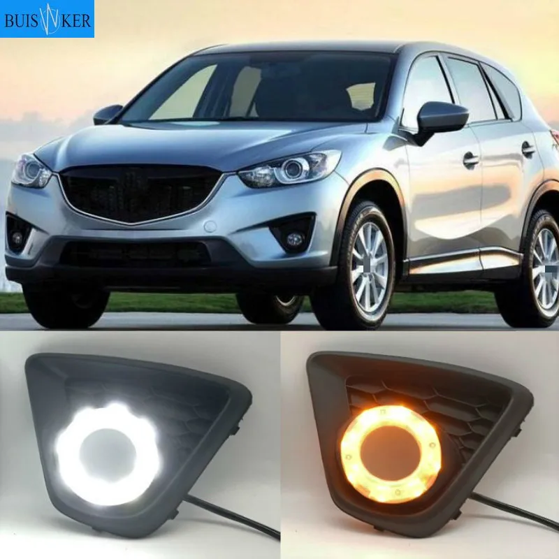 

For Mazda CX-5 CX5 2012 - 2016 Driving DRL Daytime Running Light fog lamp Relay LED Daylight car style free ship