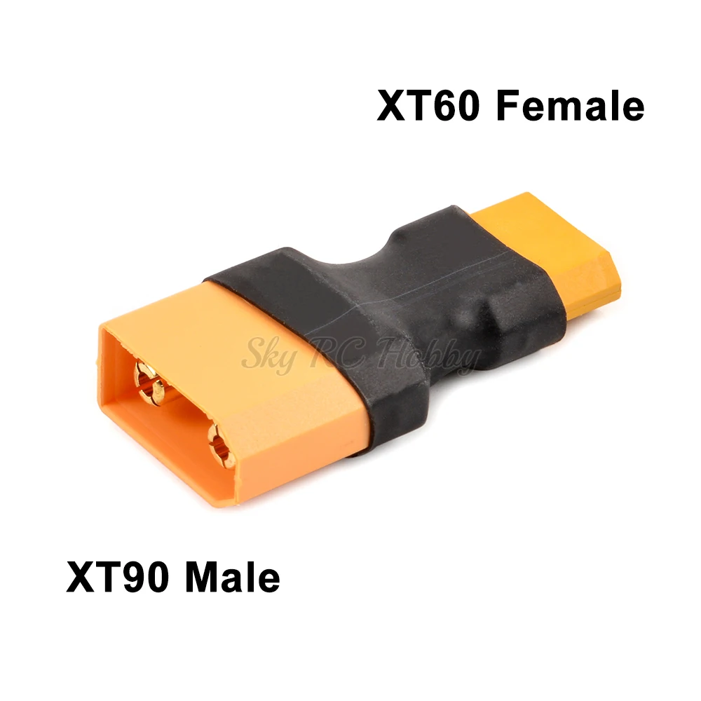 XT90 Female / Male to XT60 / TRX / T Deans Connector Adapter without wire for RC Car Plane Heli Lipo Battery ESC