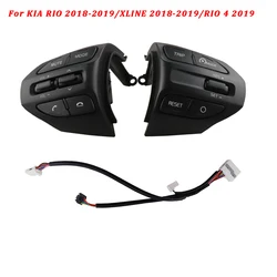 For Kia K2 RIO X-LINE 2017 2018 2019 RIO 4 Multifunction Steering Wheel Bluetooth Fixed Speed Cruise Control Button Audio Switch