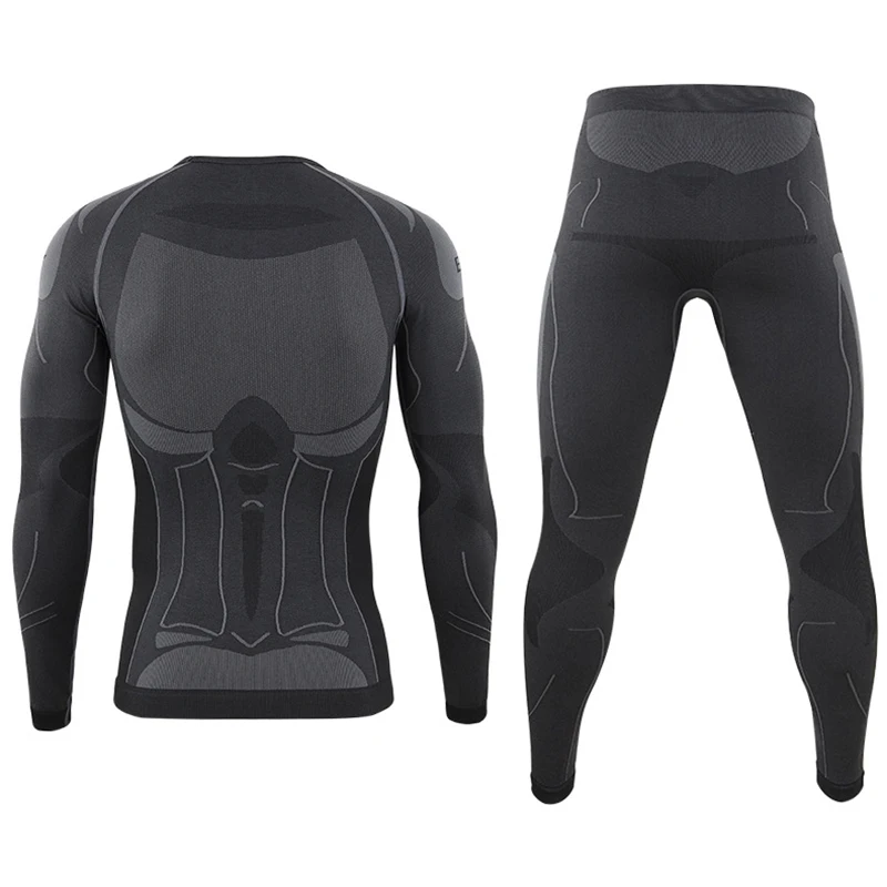 Winter Warm Tight Tactical Thermal Underwear Sets Men\'s Outdoor Function Breathable Training Cycling Thermo Underwear Long Johns