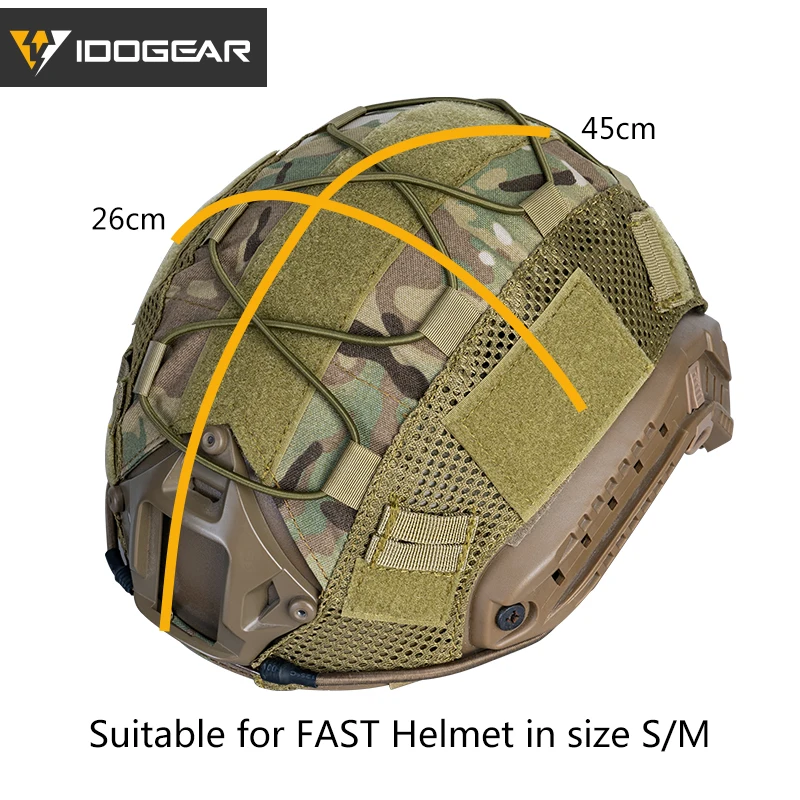 IDOGEAR Tactical Helmet Cover for FAST Helmet Headwear Tactical Helmet Accessories 3802