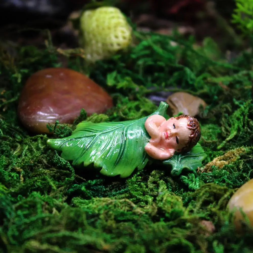 Flower Fairy Character Figurine Resin Garden Simulation Flower Pot Succulent Decor Outdoor Gardening Decoration