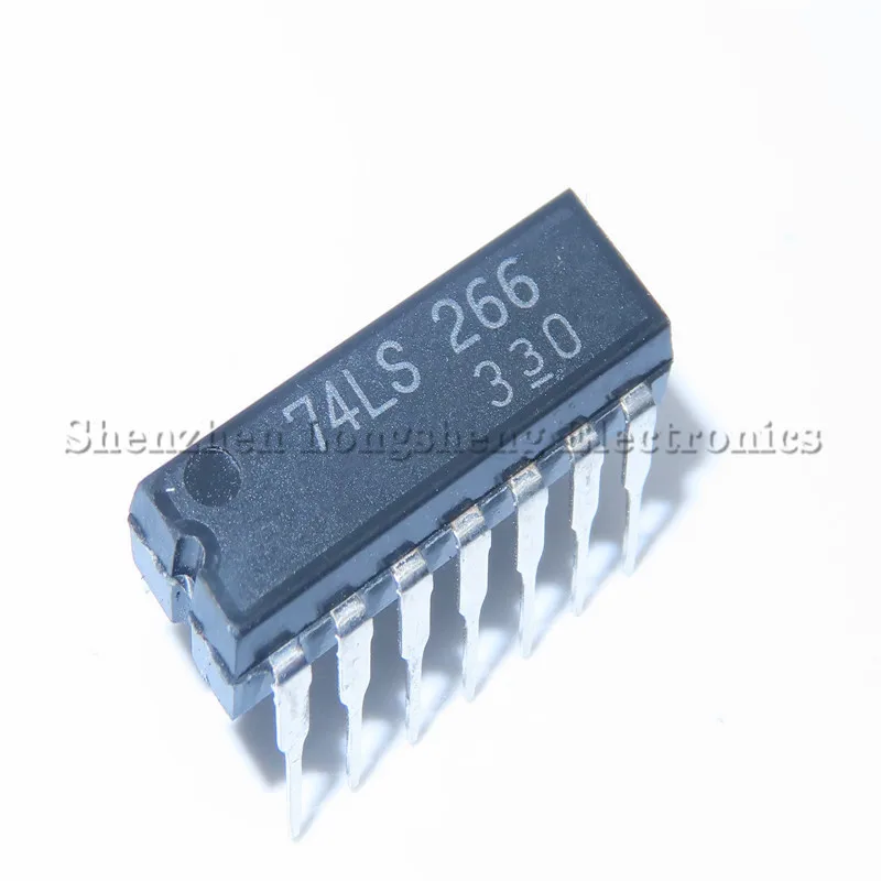 10PCS/LOT NEW 74LS266 SN74LS266N DIP-14 Logic chip IC In Stock