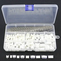 350Pcs 2.54mm XH2.54 2p 3p 4p 5p 6 Pin Connector Plug+Straight Needle+Terminal Socket Header Wire Adaptor