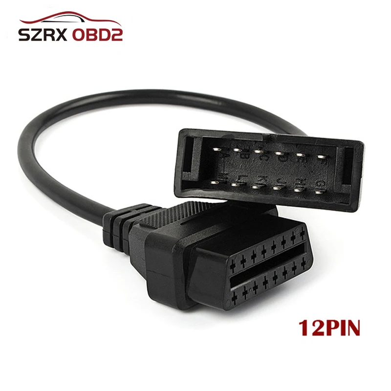 for GM 12 Pin Auto Diagnostic Connector OBD2 Cable for GM OBDII Connector for GM12 to 16 Pin Cable For GAZ 12Pin  For KIA 20Pin