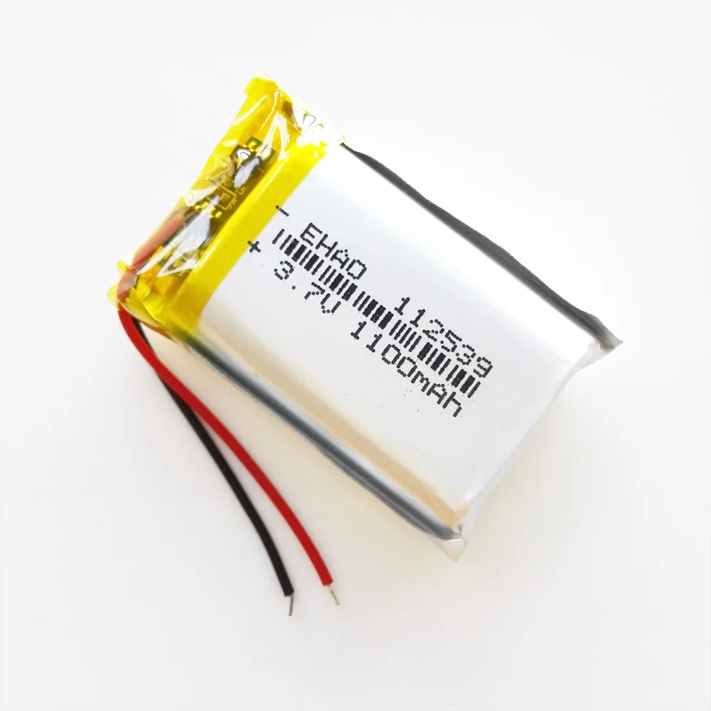 Ehao 112539 3.7 v 1100 mah のリチウムリチウムポリマーリポバッテリー充電式バッテリー Mp3 カメラ dvd gps 携帯電子部品