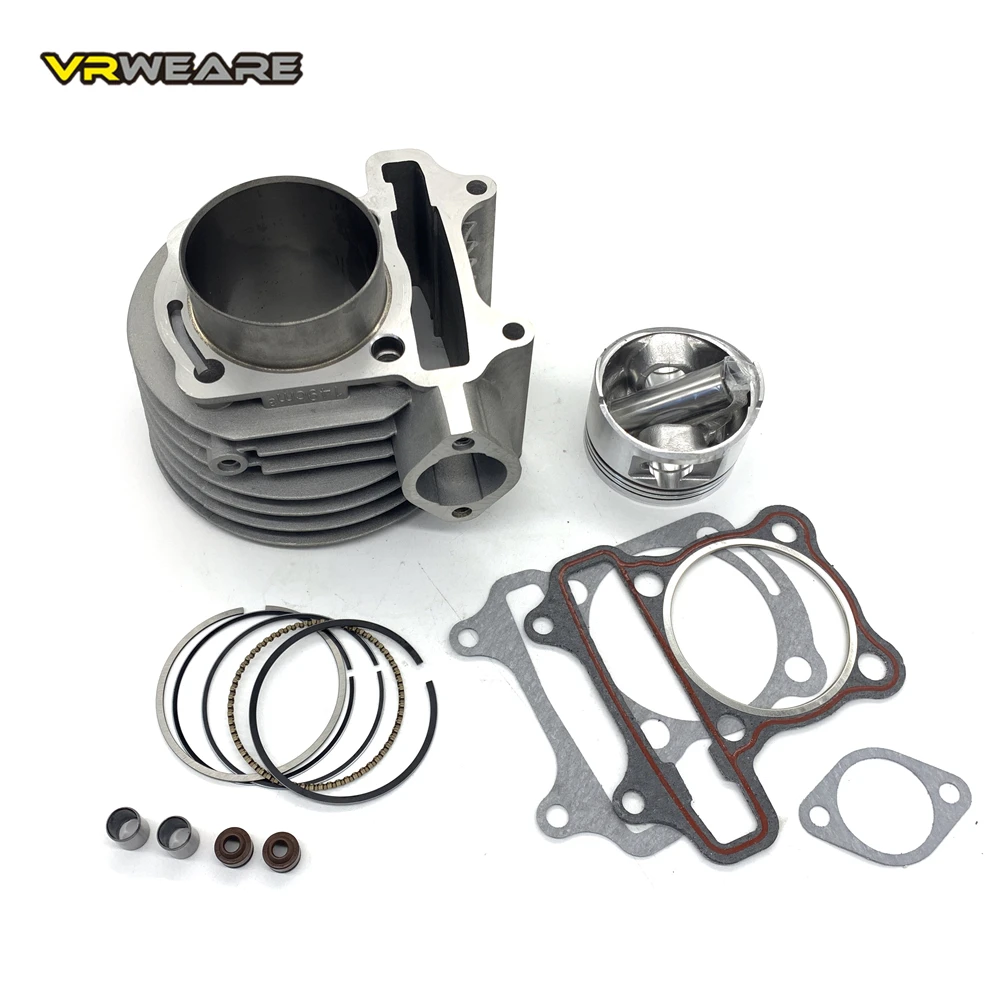 GY6150 cylinder Kit 57.4mm Cylinder Piston Ring Set for 4 stroke Scooter Moped ATV QUAD GY6 150 157QMJ 1P57QMJ