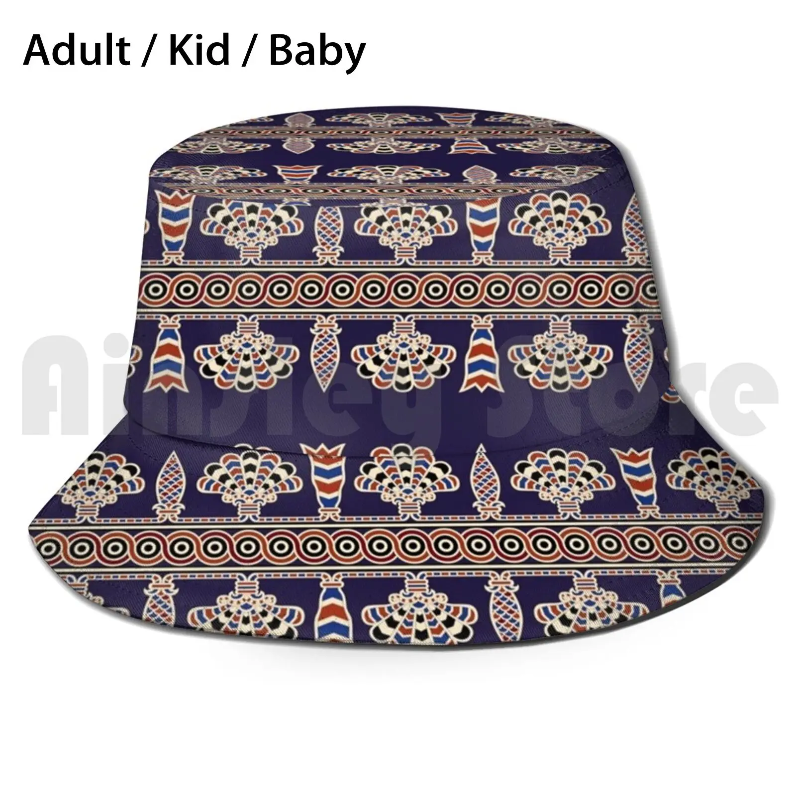 Assyrian Ornaments From Nineveh Sun Hat 135 Bucket Hat Assyrian Assur Nineveh Niniveh Kouyunjik