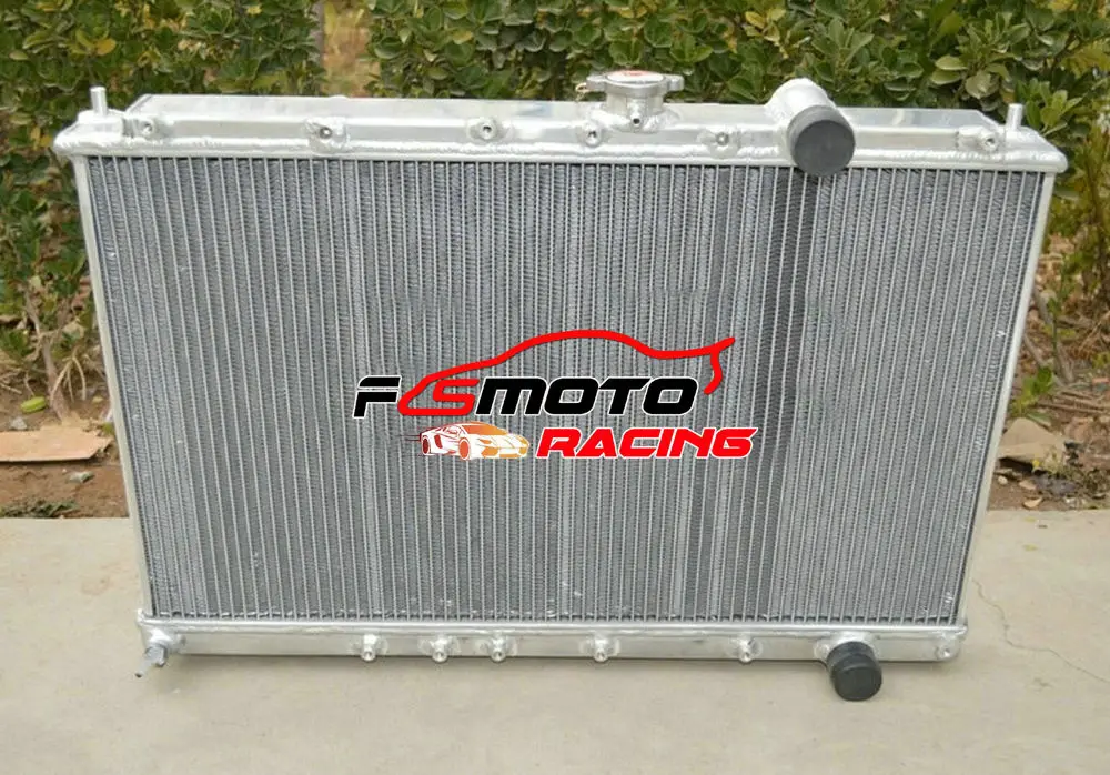 Aluminum Radiator Racing For Mitsubishi LANCER Evolution EVO 1 2 3 MT 1992 19931994 1995