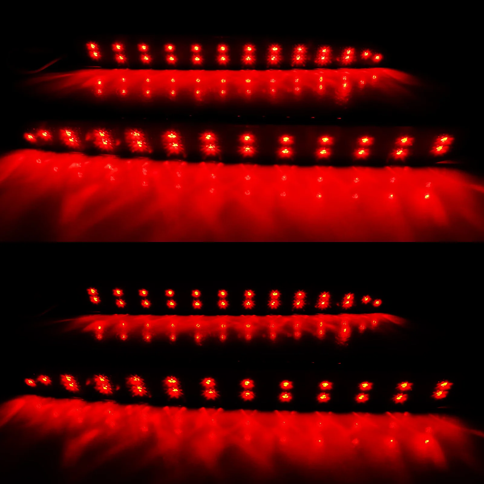 2x Black Smoked Lens Red LED Rear Bumper Reflector Brake Stop Tail Light For Opel Vauxhall Astra J 5D 2009-2012