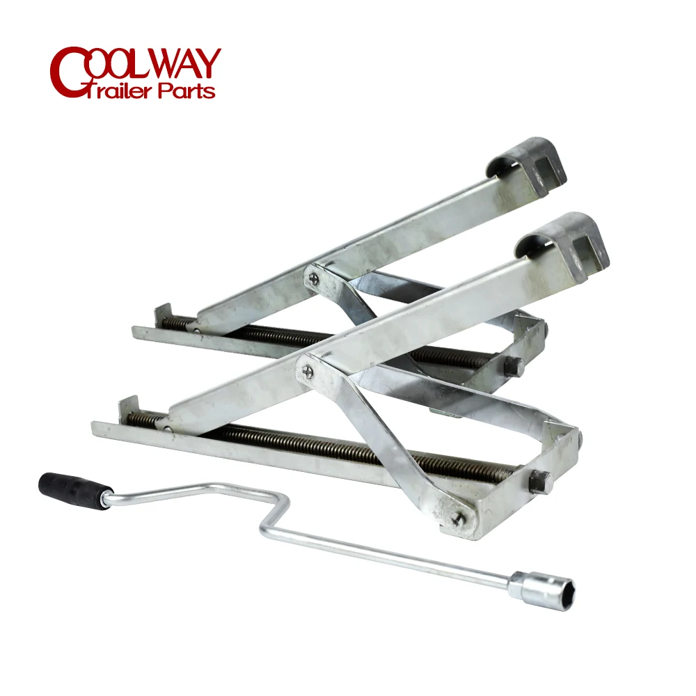 2PCS C-Style Jacks for RV Trailers with Single Hand Handle Caravan Parking Stabilizing Legs Camping Accessory Stabilizer Parts