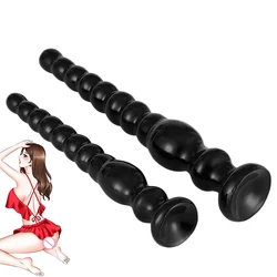 Super Long Anal Plug Anal Beads Big Dildo Prostate Massager Soft Silicone Butt Plugs Erotic Adult Sex Toys For Women Men Gay