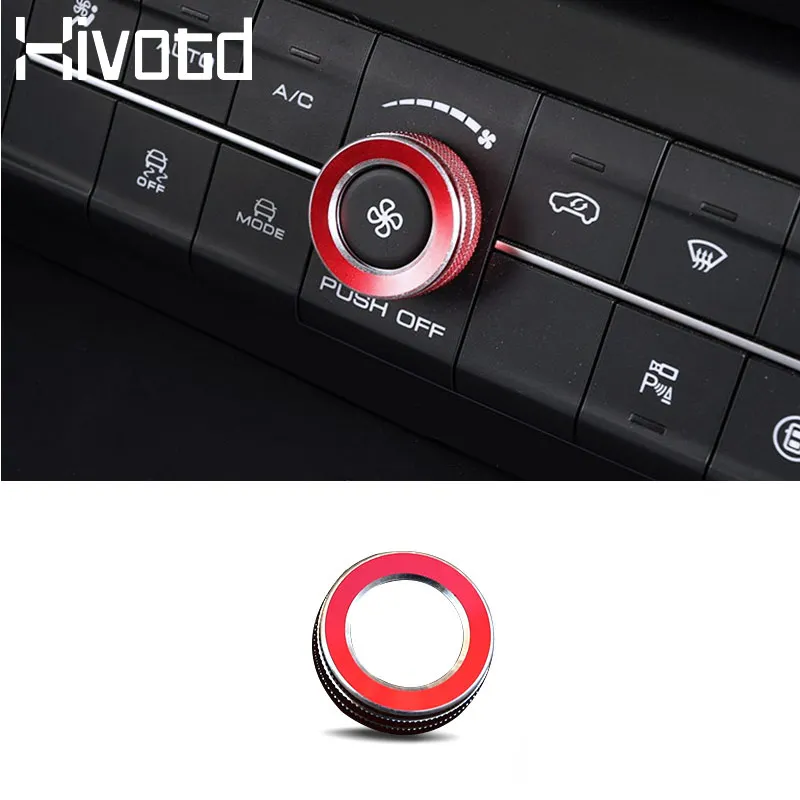 Hivotd For Haval F7 F7X 2023 car air conditioning switch AC knob cover Control adjustment sticker decoration interior accessory