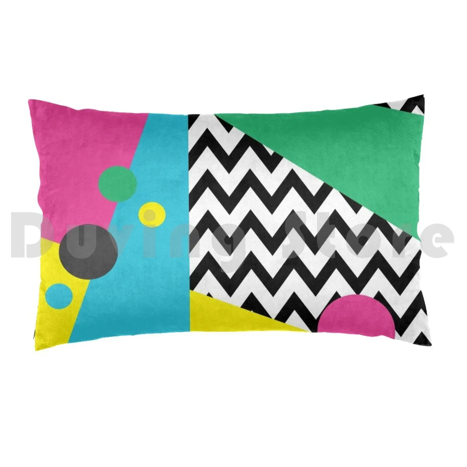 90s Retro Arcade Pattern Pillow Case 20*30 Inch 90s 80s Retro Arcade Old Vintage Funny 70s Cool Colorful Hipster