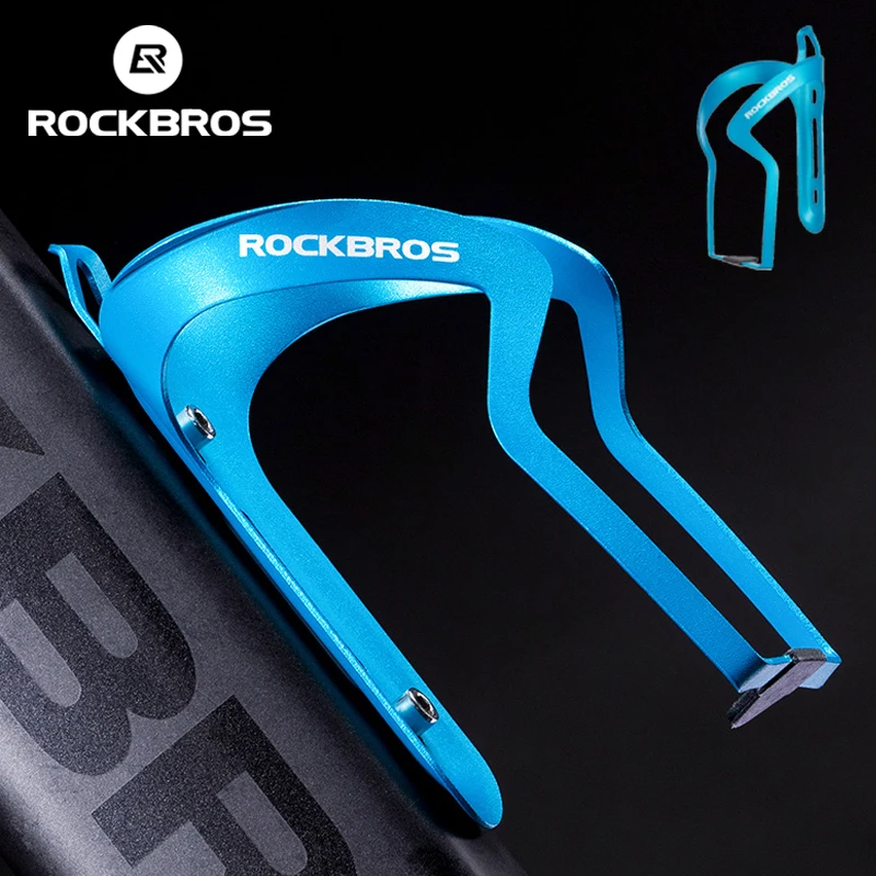 

ROCKBROS Bicycle Bottle Cages Cycling Bike Aluminum Alloy Lightweight Drink Water Bottle Rack Riding Kettle Holder Bracket