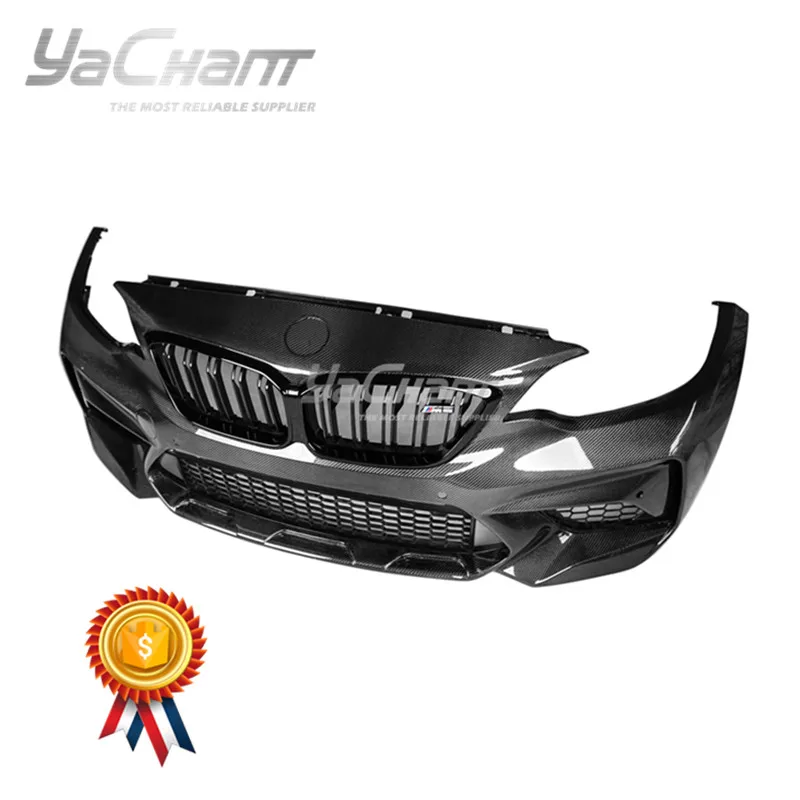 Car-Styling Carbon Fiber Rear Bumper Fit for 2016-2018 F87 M2 M2C M2C-Style Front Bumper