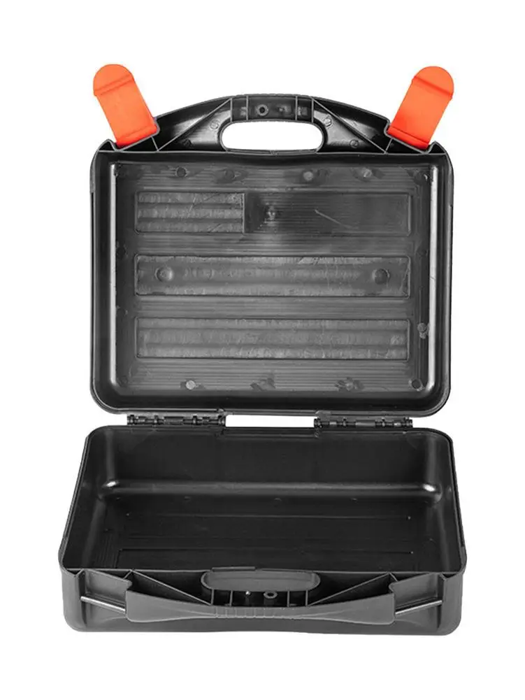 Large-Capacity Empty Tool Box Double Buckle Thickened Tool Box Sealed Waterproof Safety Equipment Instrument Case