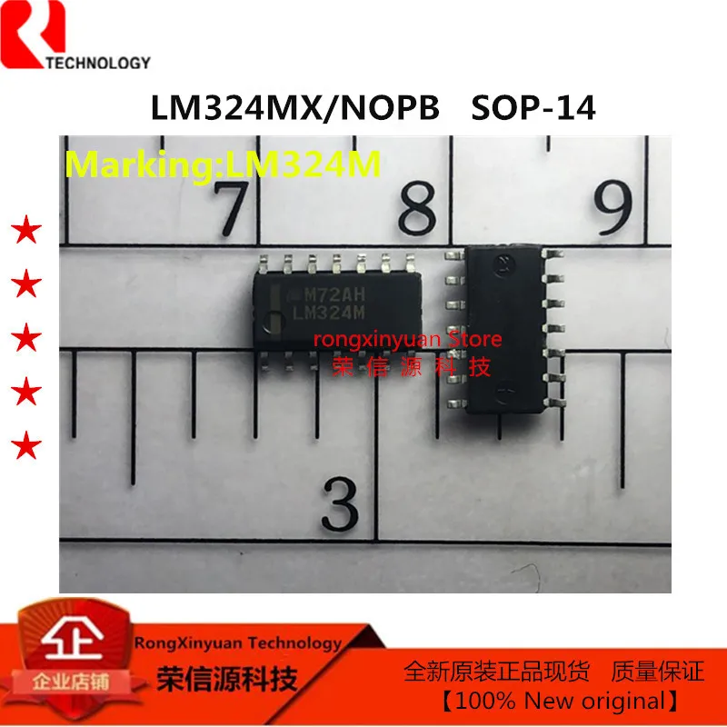 10 pcs/lot  LM324MX/NOPB LM324M LM324MX LM324M/NOPB SOP-14  LM324DR LM324 SOP-14 Quad Operational Amplifier 100% New original