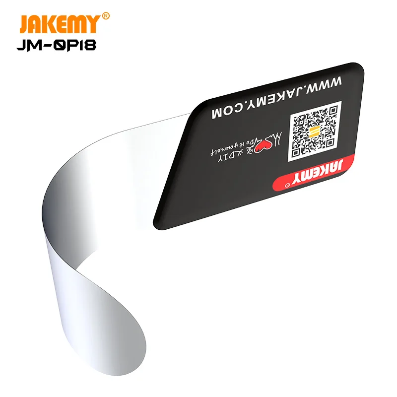 JAKEMY 0.1mm Ultra ince esnek çelik Pry Spudger sökün kart iPhone Samsung kavisli ekran açılış onarım araçları