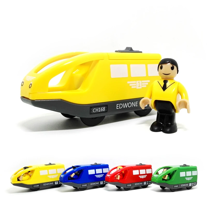 D554 Free shipping quality goods sell like hot cakes electric magnetic small locomotive driver wooden rail the train toy