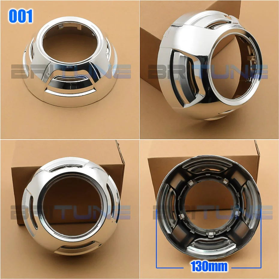 3.0 inch Projector Shrouds For Hella 3R G5/Koito Q5 Lens Bi-xenon Headlight Bezel Retrofit Lenses Covers Car Lights Accessories