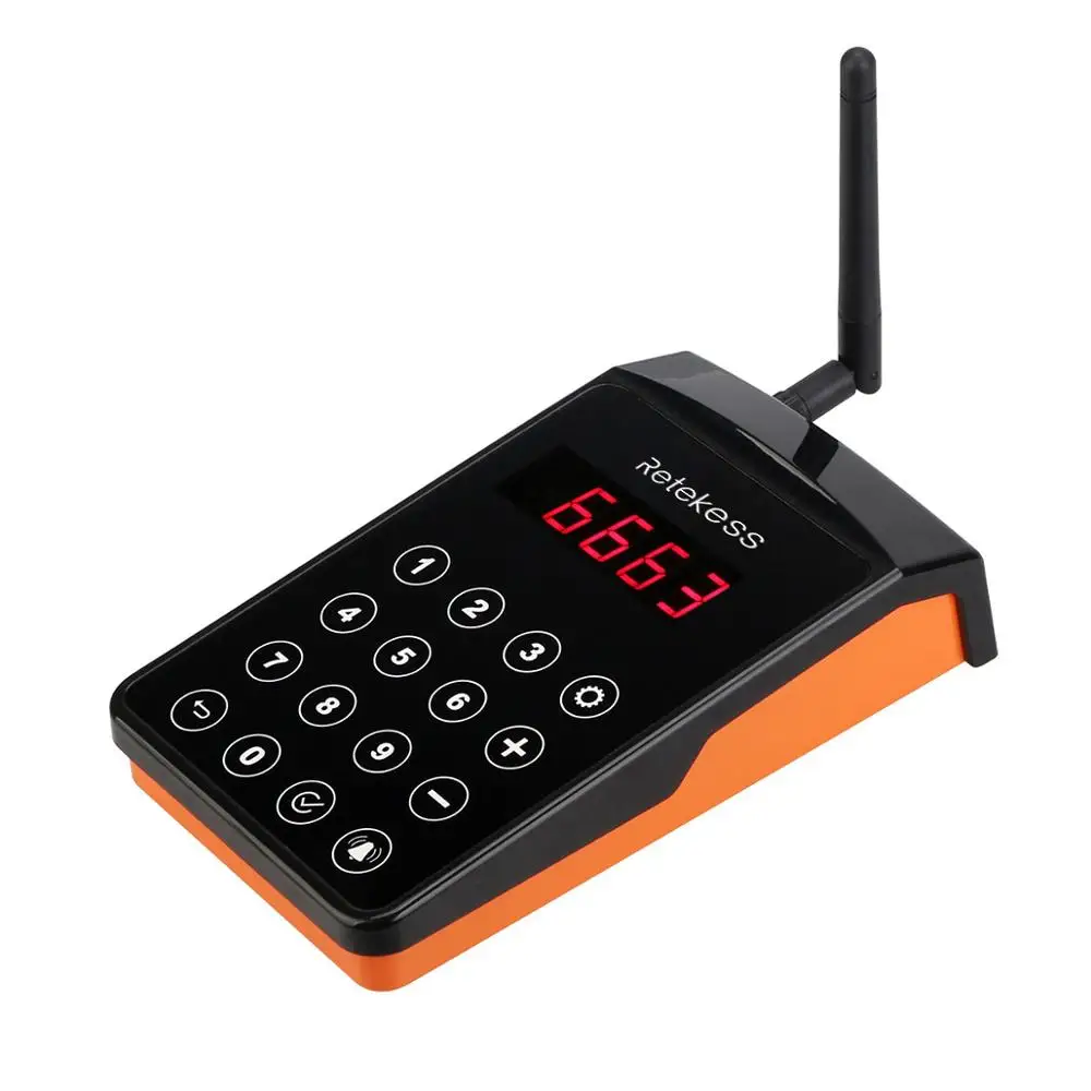 1Pcs Keypad Transmitter For Retekess TD156 Restaurant Pager Wireless Calling System For Restaurant Coffee Shop Church Clinic