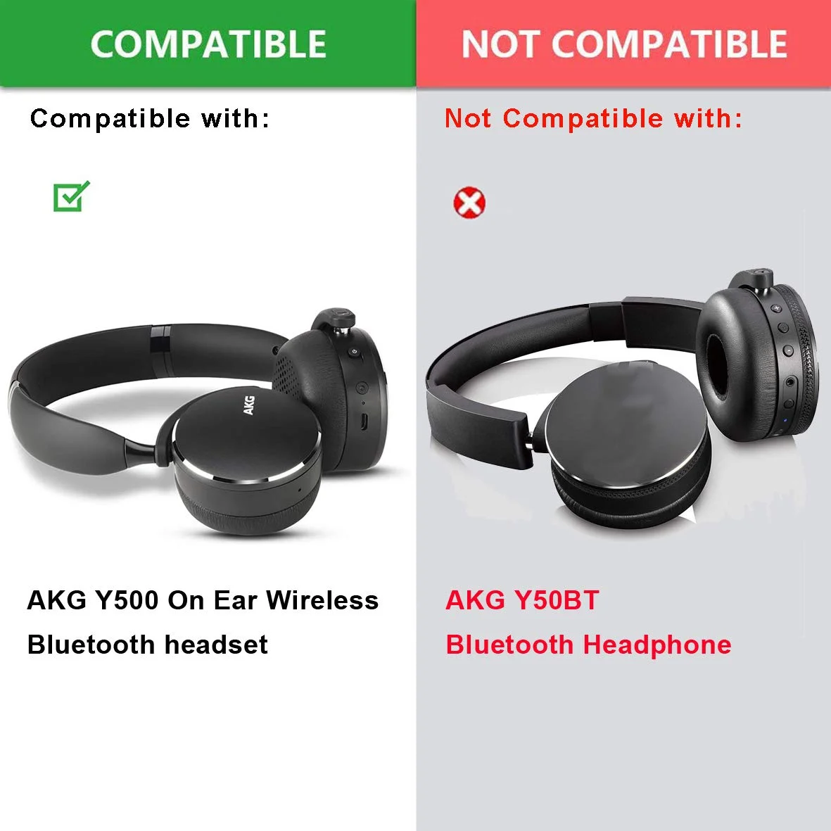 交換用イヤパッド,akg y500 y400 y 500,イヤークッション,ワイヤレス,Bluetoothヘッドセット,ヘッドセット,400