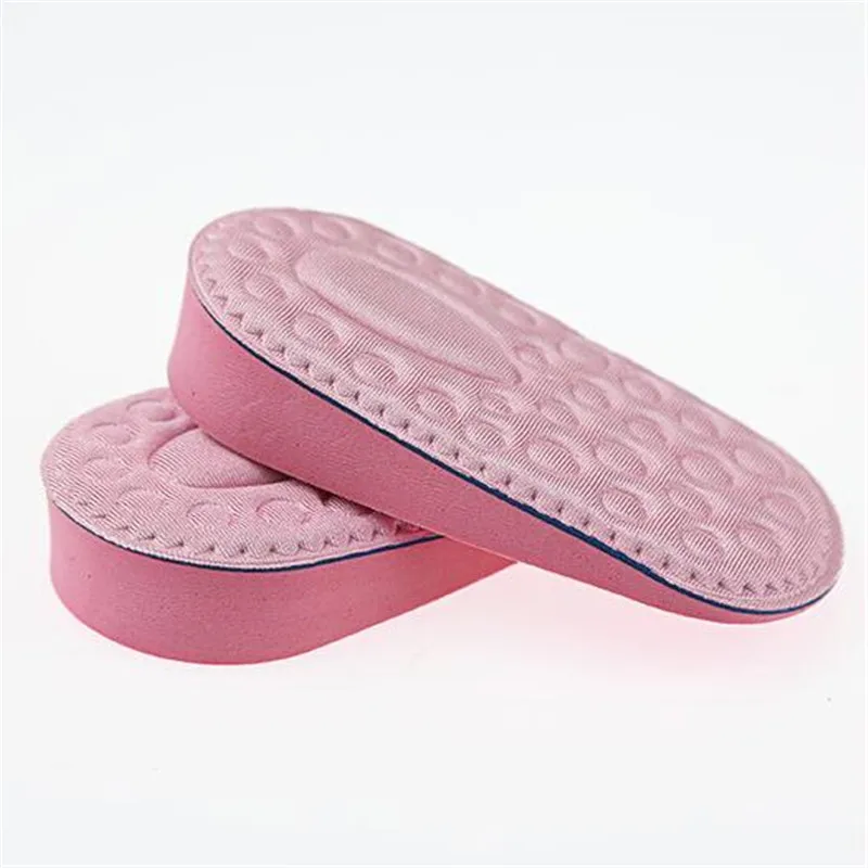 2PCS EVA Memory Foam Height Increased Insoles Heel Pad Invisible Shoe Inserts Heighten Increase Half Insole Shoes Cushion