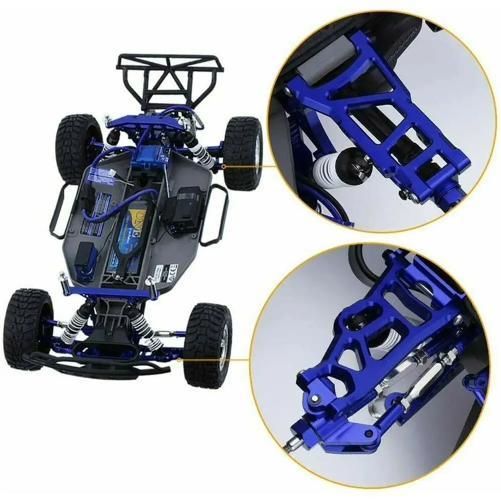 1/10 RC Car Aluminum Alloy Left&Right Suspension Control A-Arms With Tie Bar For Traxxas Slash 2WD / Rustler VXL