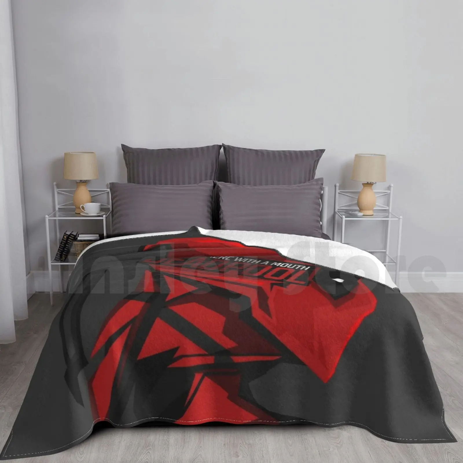 

Art Deathpool In Profile , Blanket Super Soft Warm Light Thin Deathpool Profile Comics Head Superhero