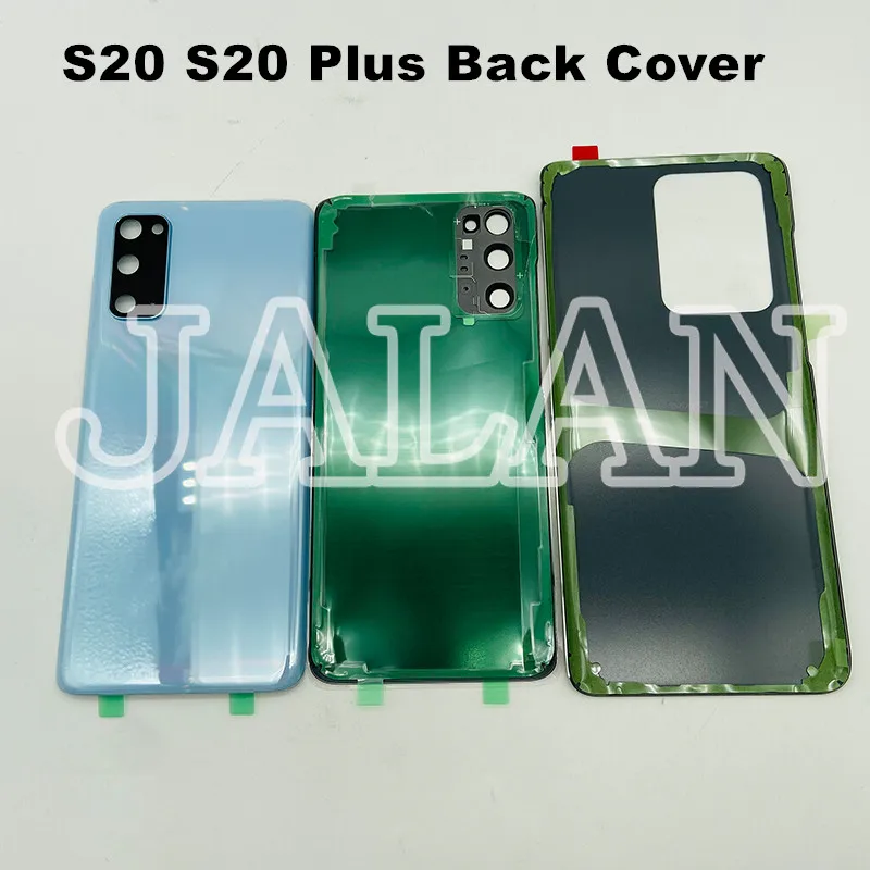 Back Cover for Battery Back Case Replacement For SAM S20 S20plus S20ultra Back Glass With Lens Cap for Phone Repair