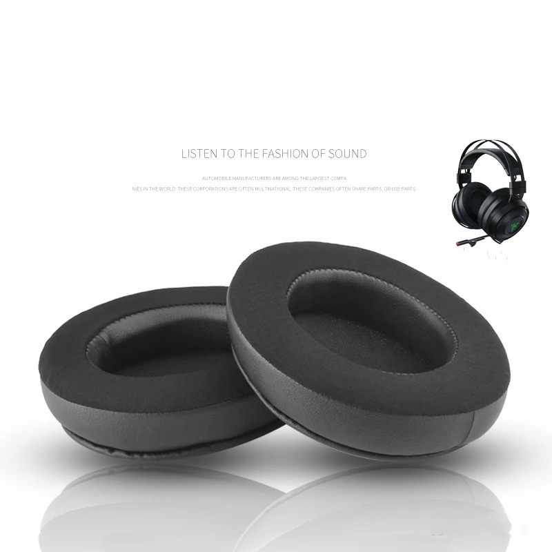 Replacement Cooling-Gel Ear Pads Protein Skin Cushion for Razer Nari 7.1 THX / Nari Ultimate Wireless Headphones High Quality