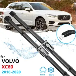 Car Wiper Blades for VOLVO XC60 2018 2019 2020 MK2 Front Windshield Wipers Car Accessories Stickers MK2 RDesign T4 T5 T6 D4 D5